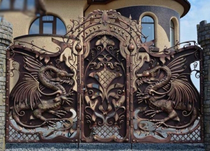Кованые ворота в Ростове